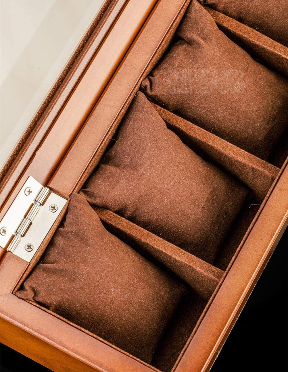 XBTGS Scatola di visualizzazione dell'orologio in legno organizzatore nero Top Watch Cassa di legno di modo di immagazzinaggio di orologi scatole regalo di immagazzinamento di