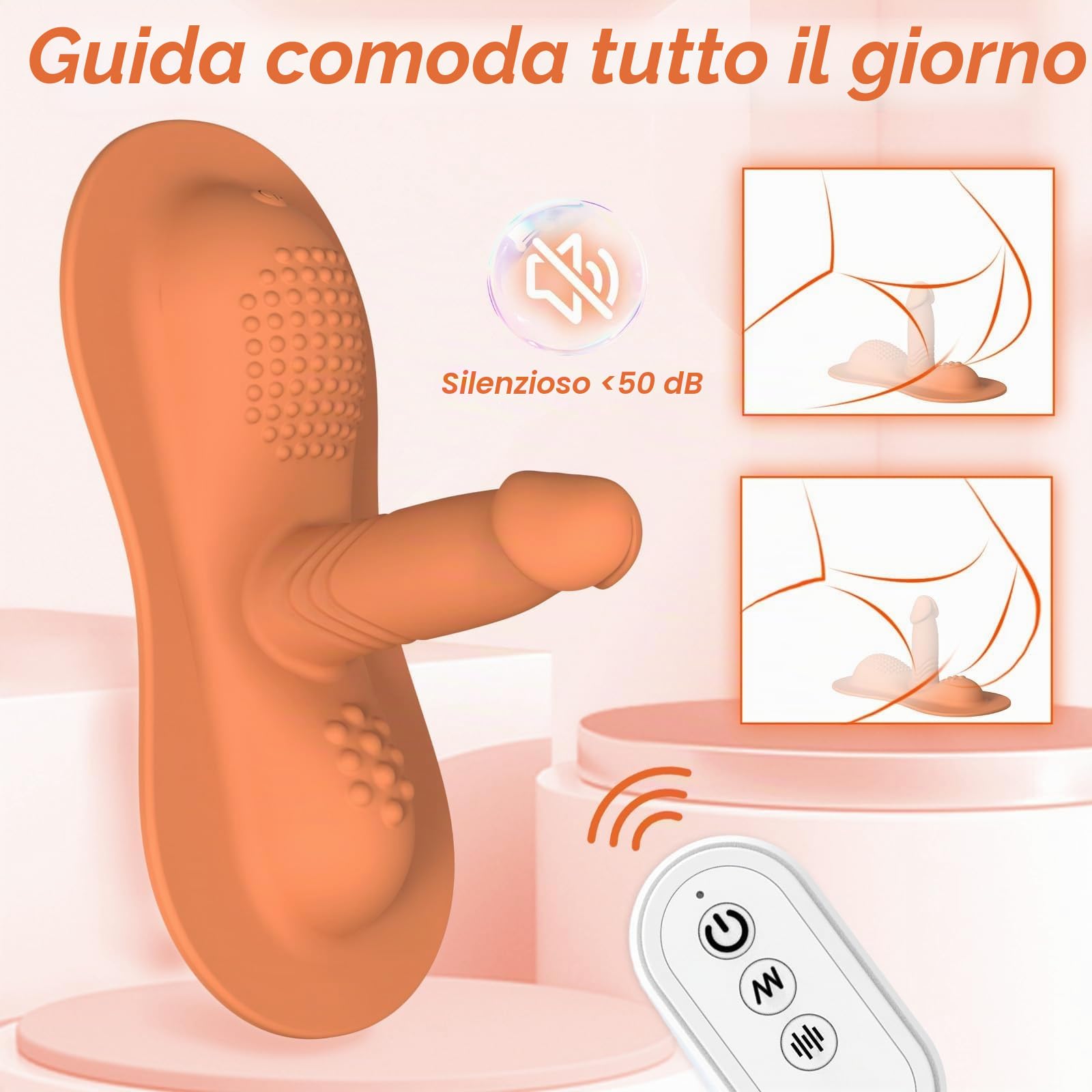 Sextoy Donna Cavalcata | Stimolatore Sella Vibrante Ultra-Potente per Orgasmi Intensi | Stimolazione Clitoridiana Vaginale-anale | Ride-on Vibratore Discreto e Ricaricabile.Cowgirl Sex Machine