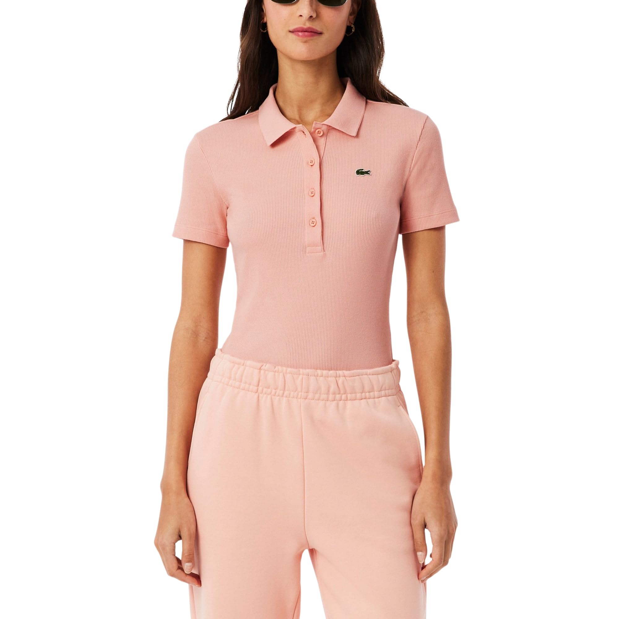Slim Fit L.12.D Ribbed Cotton Polo Shirt