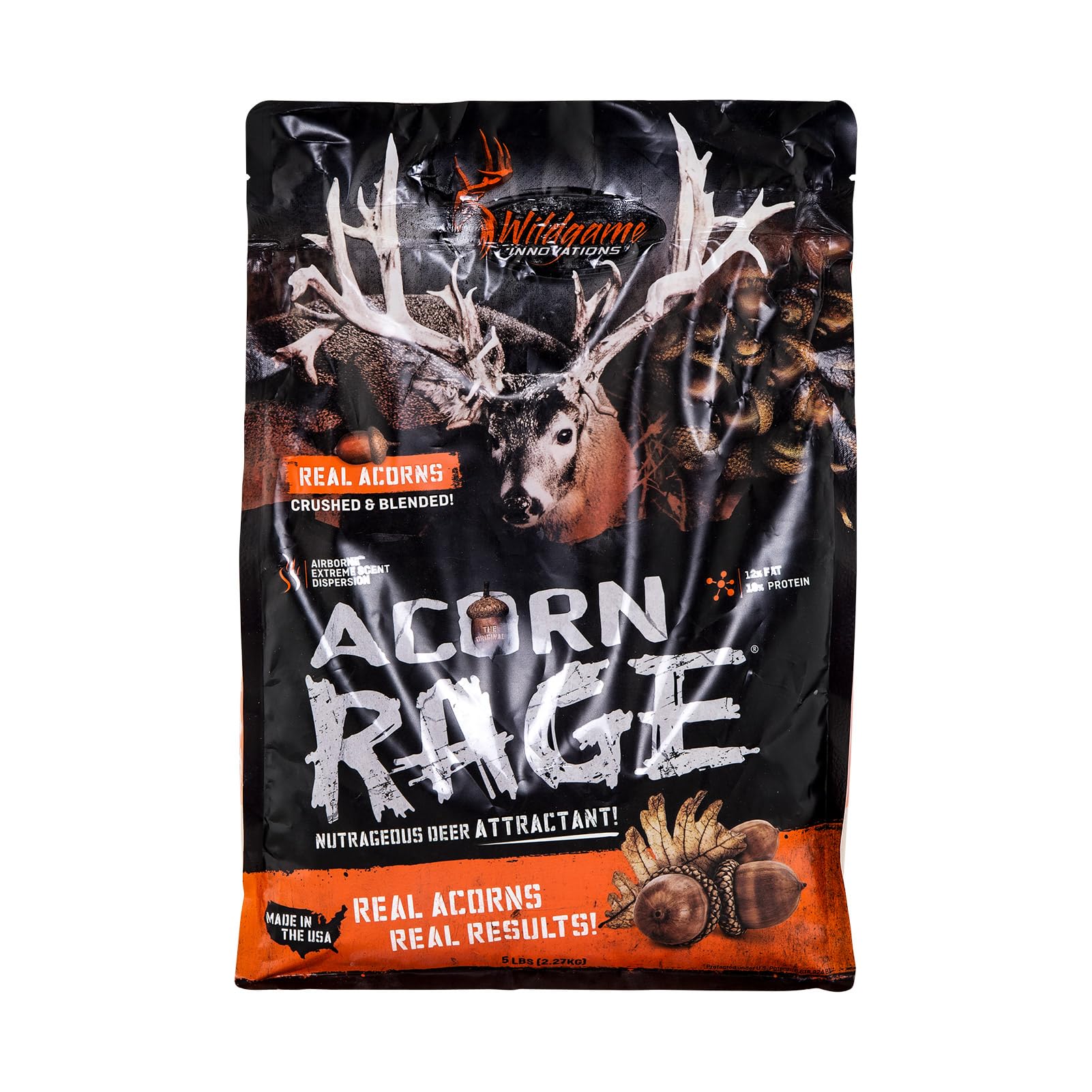 WILDGAME Innovations Acorn Rage Deer Attractant | Powerful Year-Round Long-Lasting Hunting Attractant | Nutritious Crushed Acorns & Roasted Soybean