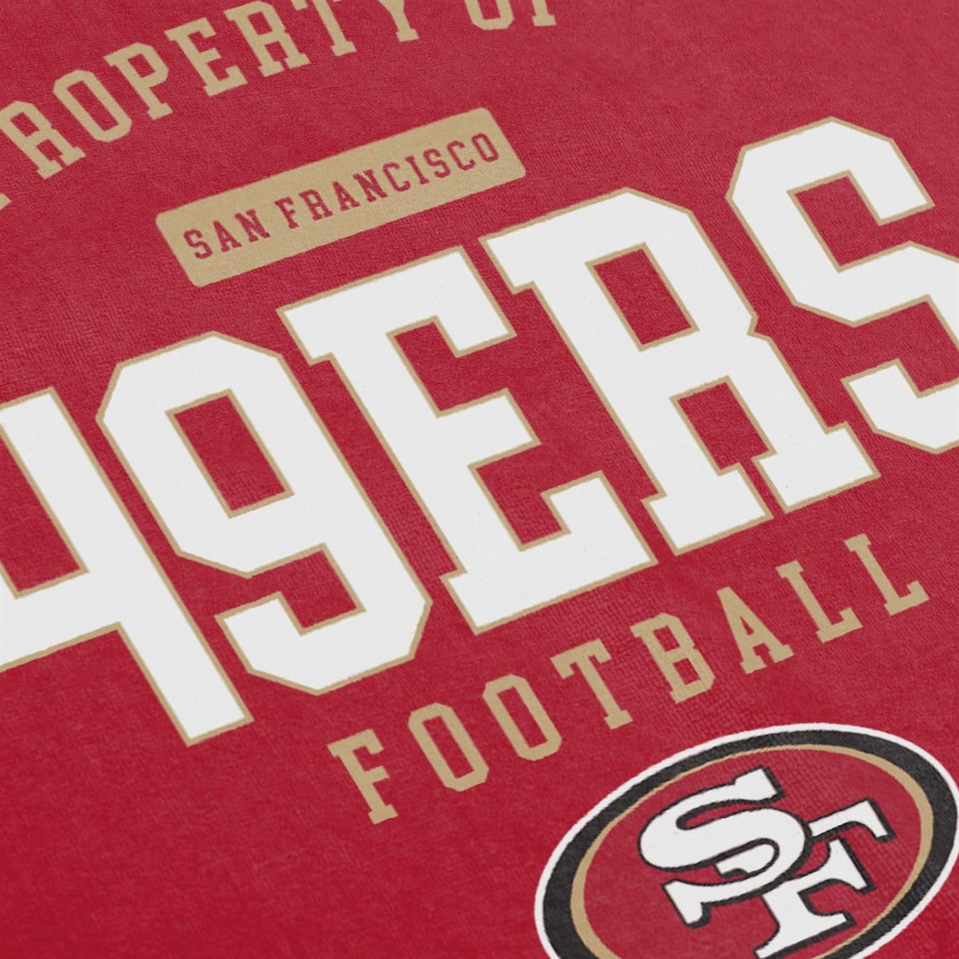 New Era Foco San Francisco 49ers NFL 2024 Serviette de Plage Serviette de Bain Serviette de Main Rouge