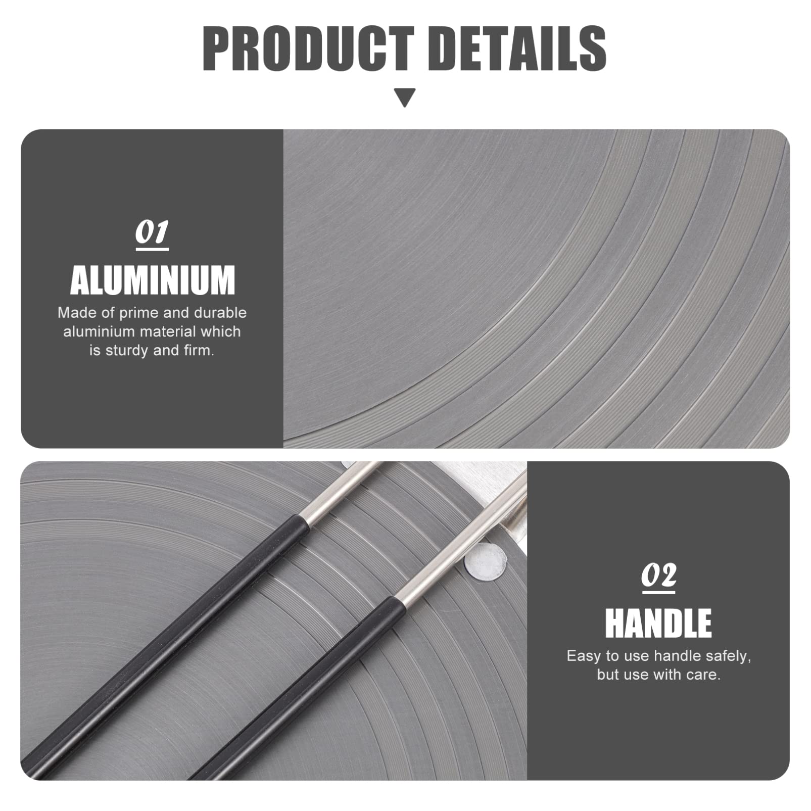 FUNOMOCYA Thermal Guide Plate Heat Conduction Plate Aluminum Nonslip Surface Cooktop Heat Adapter