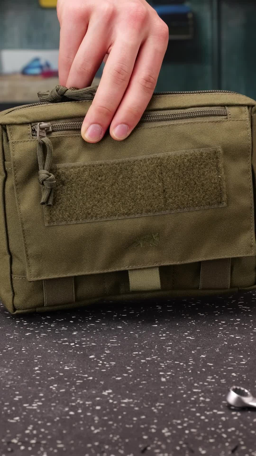 Mardingtop Borsa MOLLE EDC 20.5x12x5.5 Cm – Con Inserto Rimovibile E Tracolla, In Nylon 600D, Per Tattica, Campeggio E Outdoor