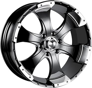 Ion Alloy 136 Black Machined Wheel 15x6"/5x114.3mm
