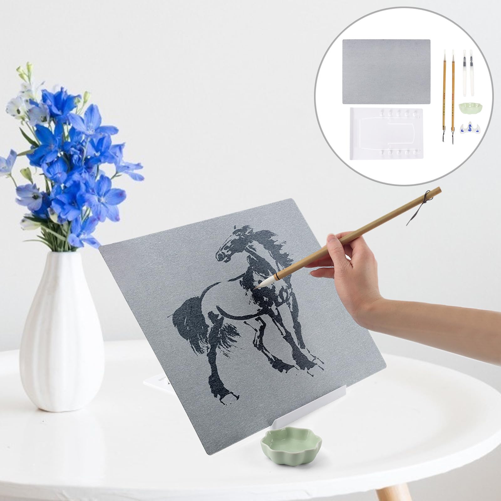 Wasserzeichentablett, A3, PP-Material, wiederverwendbar, Mal- und Schreibset, kreatives Set für Kinder und Künstler, zufällige Farbe, perfekt für Kunst und Handwerk