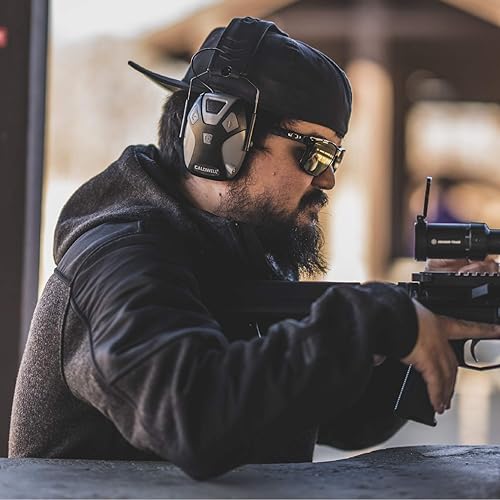 Miniatura 6 de Caldwell E-Max Pro Electronic Hearing Protection Earmuffs Sound Amplification, Low Profile, for Range Shooting, Hunting