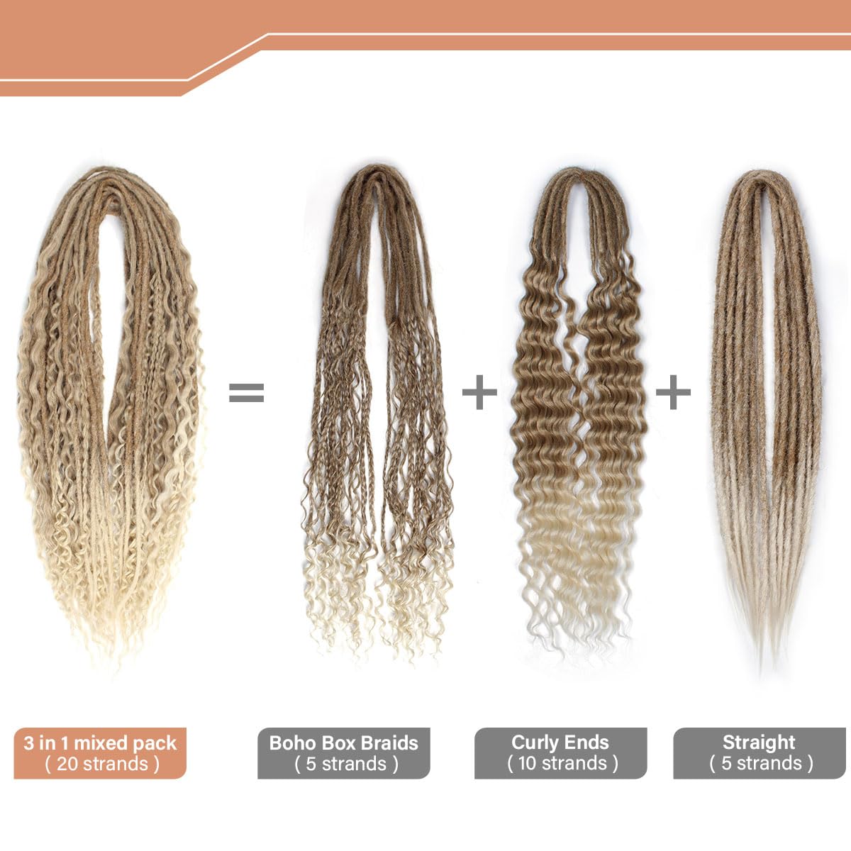 Amazon.com : 24 Inch Double Ended Dreadlock Extensions Sets 