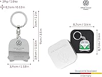 Vista 3 de BRISA VW Collection - Llavero de metal esmaltado Volkswagen con diseño de autobús T1