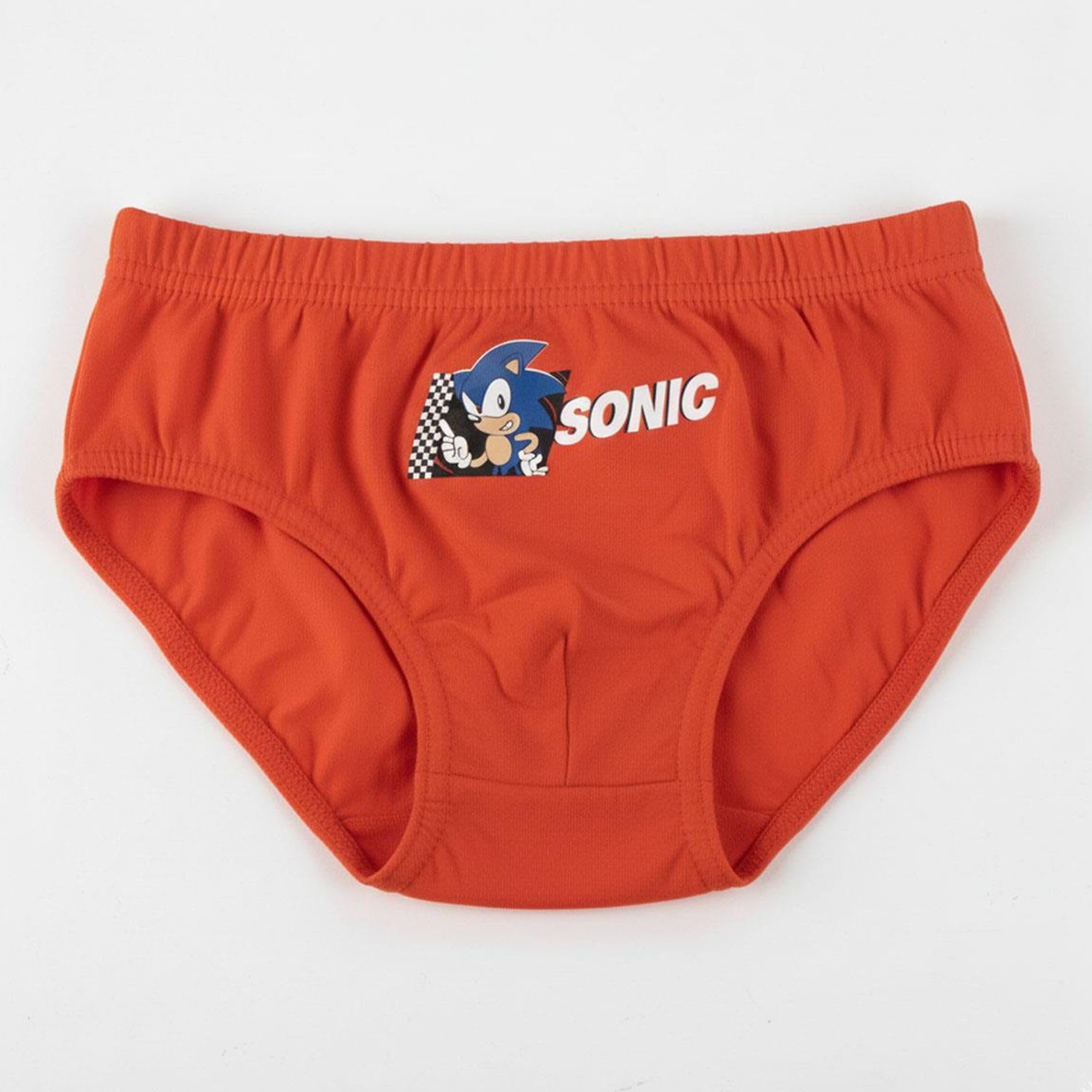 Pack 5 Calzoncillos y Neceser Sonic - Ropa Interior Niña Algodón Suave y Transpirable, Braguitas Disney Ajustables y Cómodas, 2-3 Años