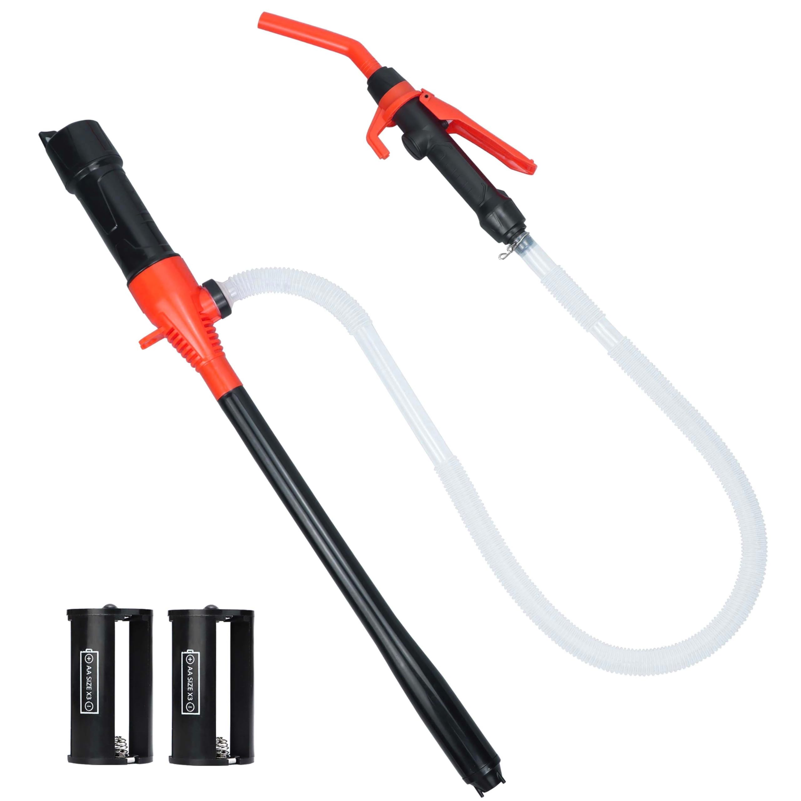 Portable Battery Powered Gas Transfer Pump, Battery Operated Liquid Water/Fuel Transfer Pump with Adjustable Flow Control, 2.2 Gallons per Min,