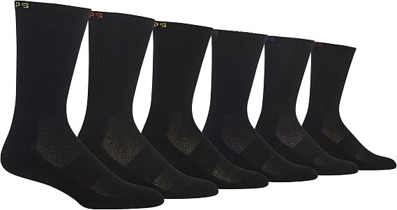 Chaps Men's Sport Cushioned Athletic Socks (6-Pack)