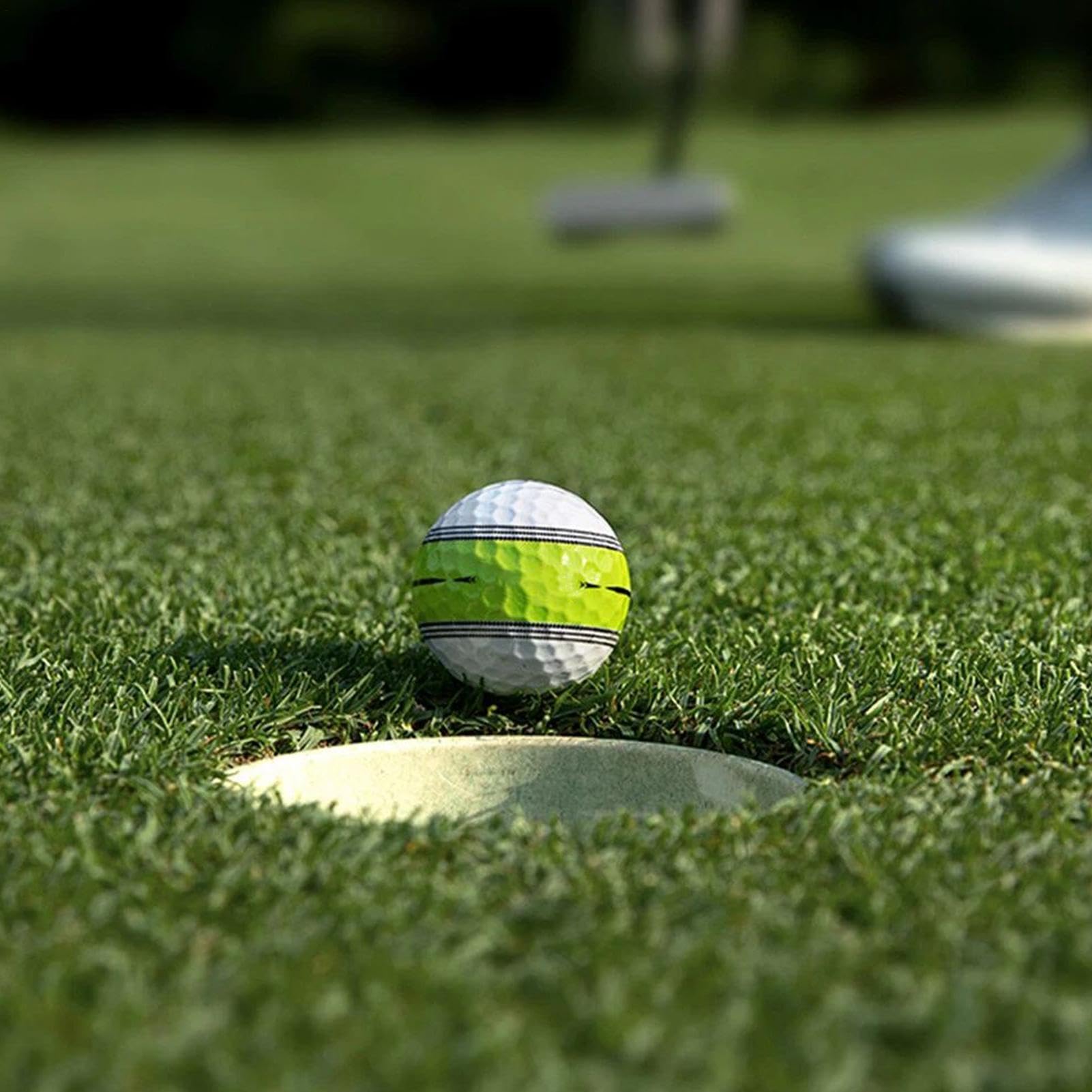 Golf-Übungsball – Airflow-Trainingsset, hohles Kunststoff-Design, Indoor-Putting-Green-Hinterhof-Swing-Bohrer-Set | Outdoor-Fähigkeitsverbesserung, Sport-Übungspaket, Freizeit-Spielset, tragbar