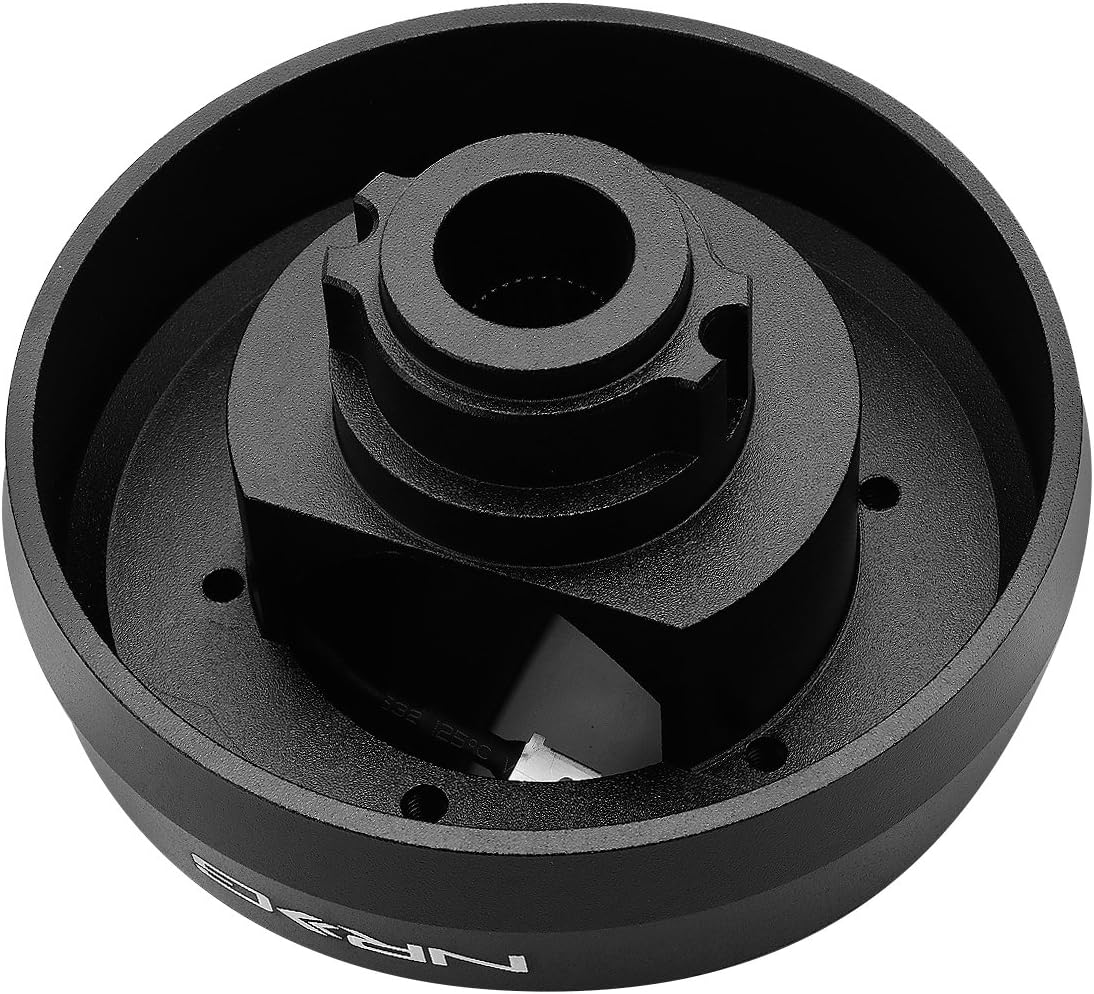 Auto Dynasty Replacement for Genesis/Veloster Powder-Coated NRG Steering Wheel 6-Hole Hub Adapter Kit + Set of Resistors