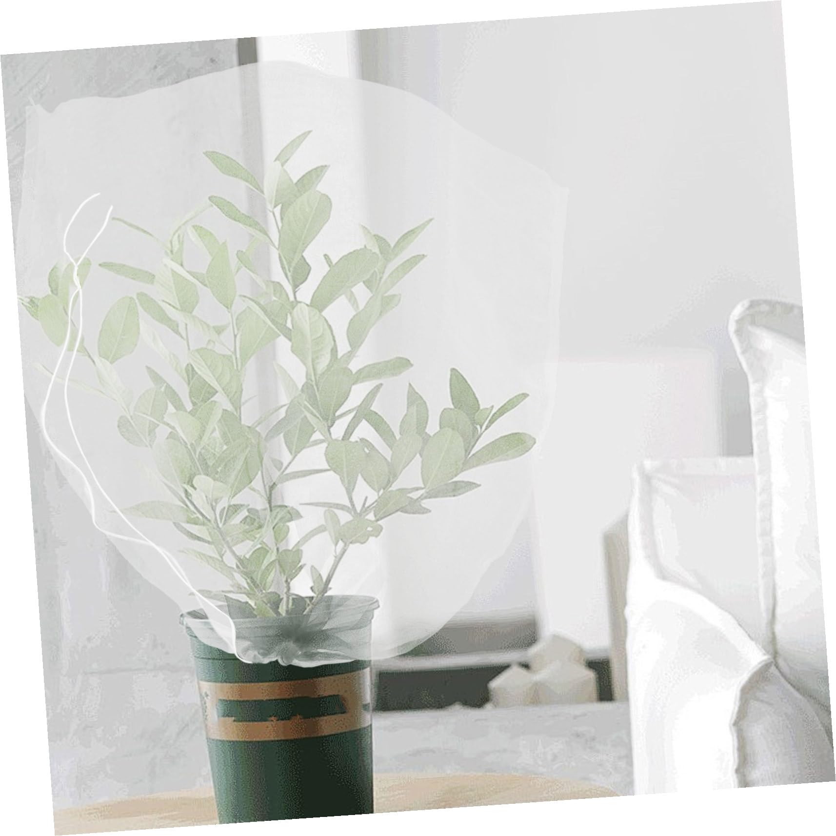 8 Piezas Bolsa de Malla para Plantas con Cordón Protectora para Árboles Frutales y Huertos Malla Fina para Jardín contra Insectos Cobertura Reutilizable para Verduras y Frutas