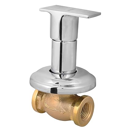 SEAKING VACSC9016 Brass Concealed Stop Cock, 15mm (Chrome)