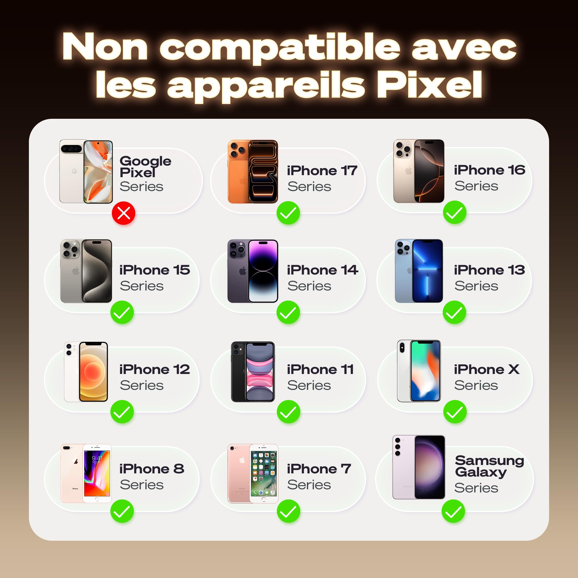 SYNCO XView Écran Moniteur Selfie pour iPhone 7-17 & Android (Noir) | Sans Fil 50m, Batterie 3H, Support 1080p, Latence 40ms, Retour Caméra Arrière, Haut-Parleur Intégré pour Vlog & YouTube