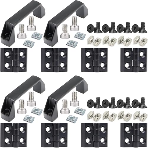 Miniatura 33 de 20 juegos 2020 de extrusión de aluminio 2020 soporte de esquina con ranura en T Serie 20 Hardware extruido conector de ángulo recto de 90 grados