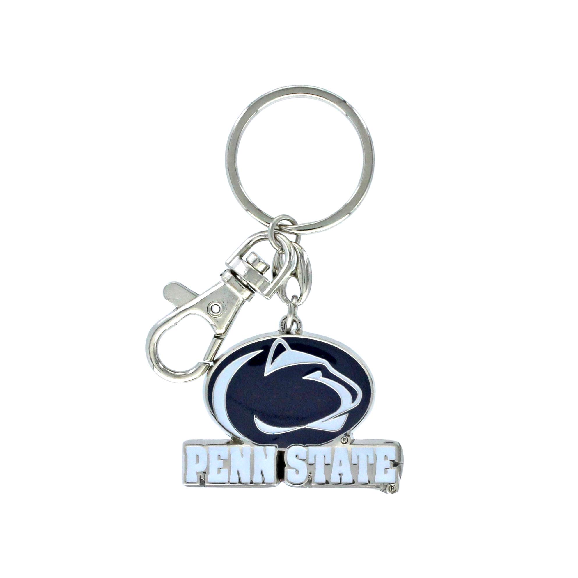 Penn State Rope Key Chain Penn State Key Chain NCAA Spinning Keychain - Aminco Team Logo Keyring ...