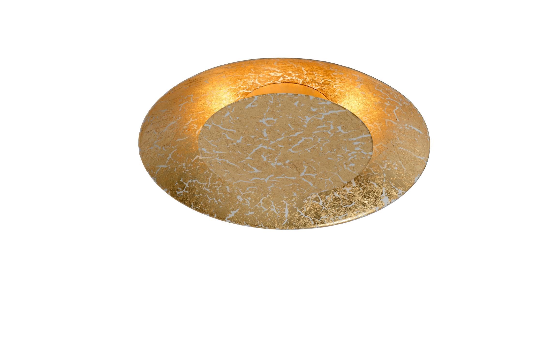 Lucide Led Ceiling Light Foskal Brass, Ø 21.5 Cm