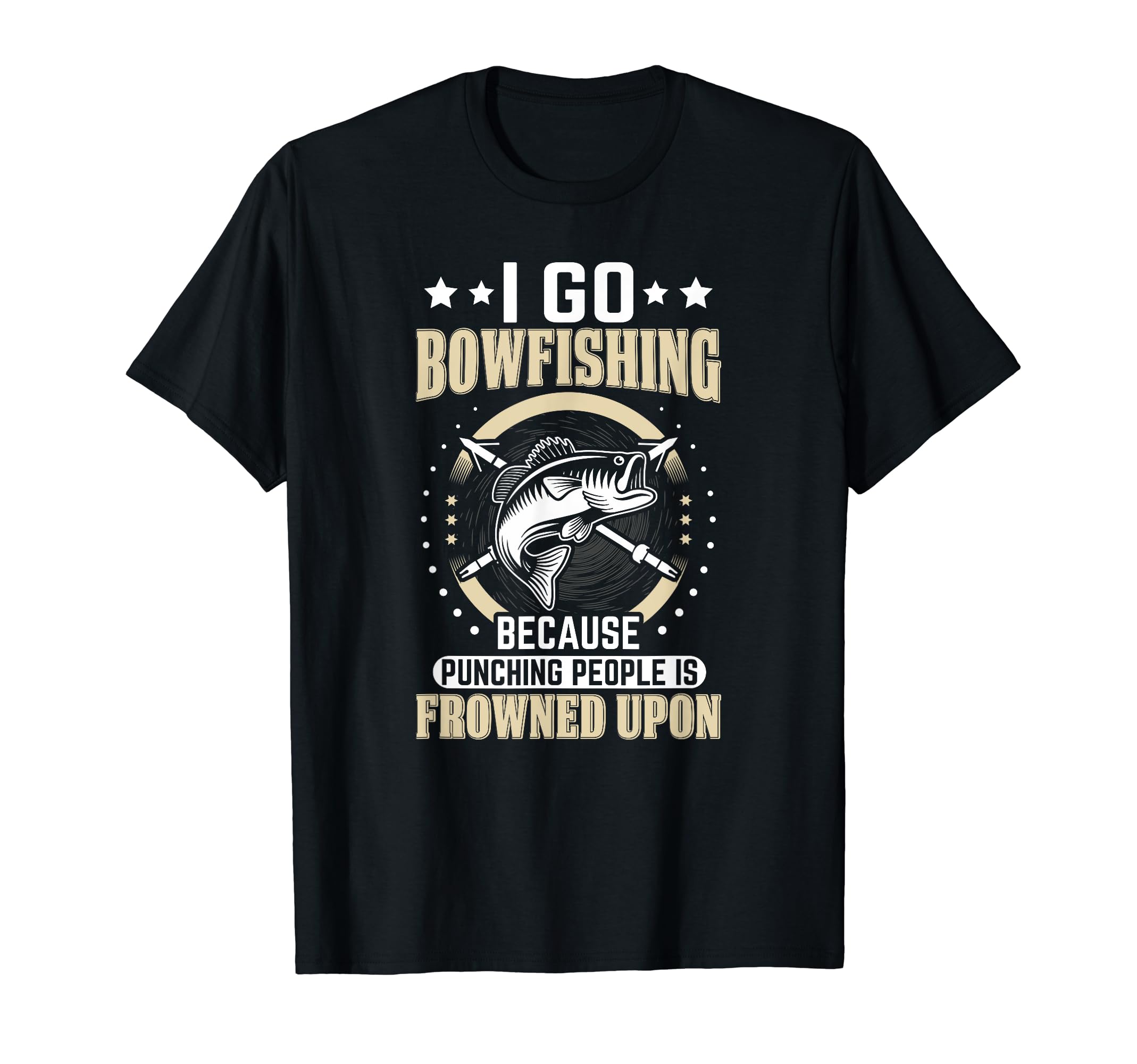 Bow Fishing Gifts Shirt for Fish Hunters Co.I Go Bowfishing - Funny Bow Fishing Lover Bowfisher T-Shirt