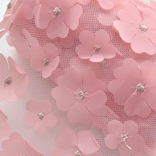 1 rollo de 10 yardas 4.7 in de ancho flor bordado tul encaje para flecos adornos cinta de coser accesorios de tela