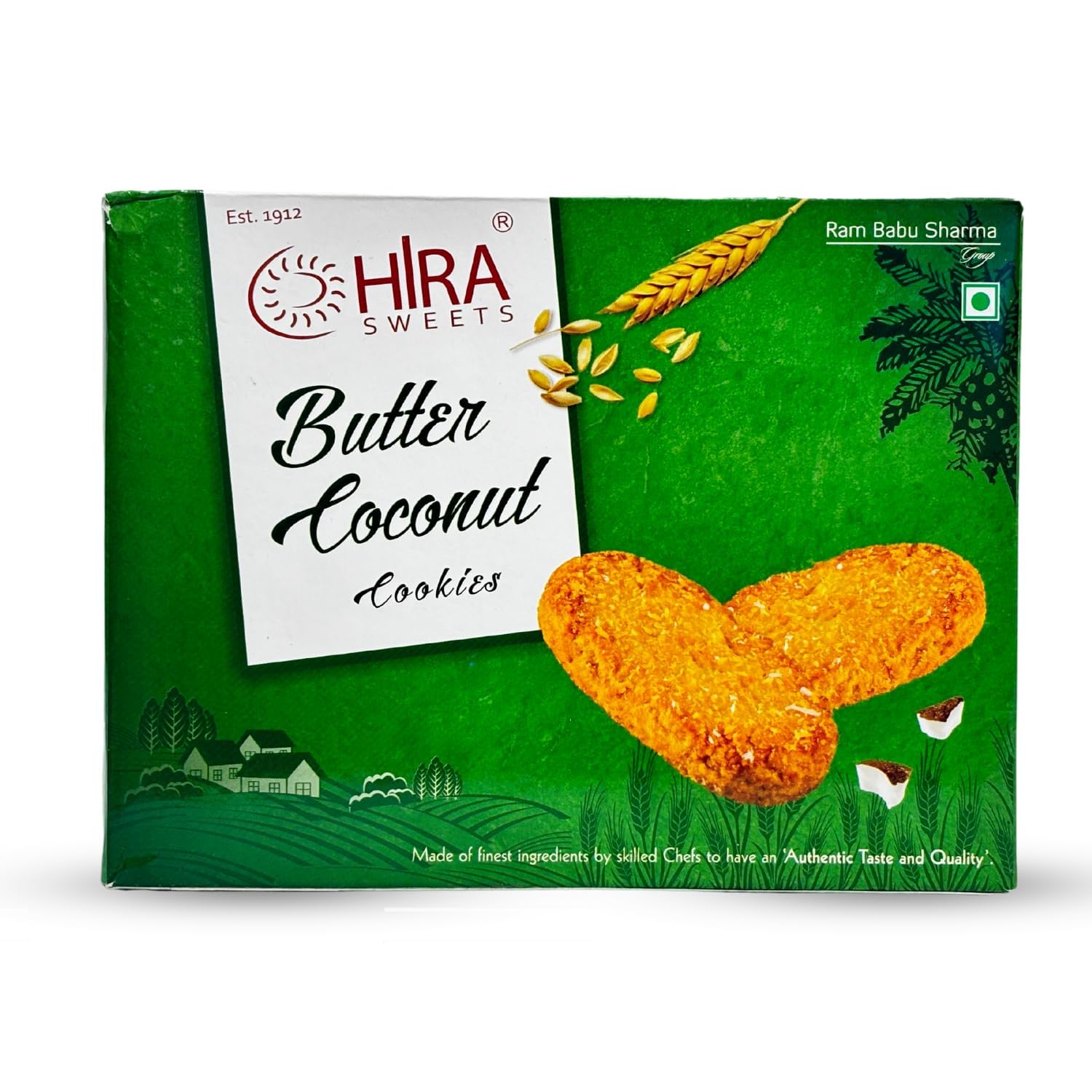 HIRA SWEETS Butter Coconut Cookies (400g x 2) | Healthy Cookies Biscuits | Authentic Taste and Quality | Handmade Cookies | Natural & Preservatives Free | Tea Time Snack | Ideal for Gifting (Pack of 2) 2