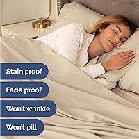 Vista 5 de Twin Size 3 Piece Sheet Set - Comfy Breathable & Cooling Bed Sheets Set - Hotel Luxury Bedding for Women, Men, Kids, Teens, Boys & Girls - Deep