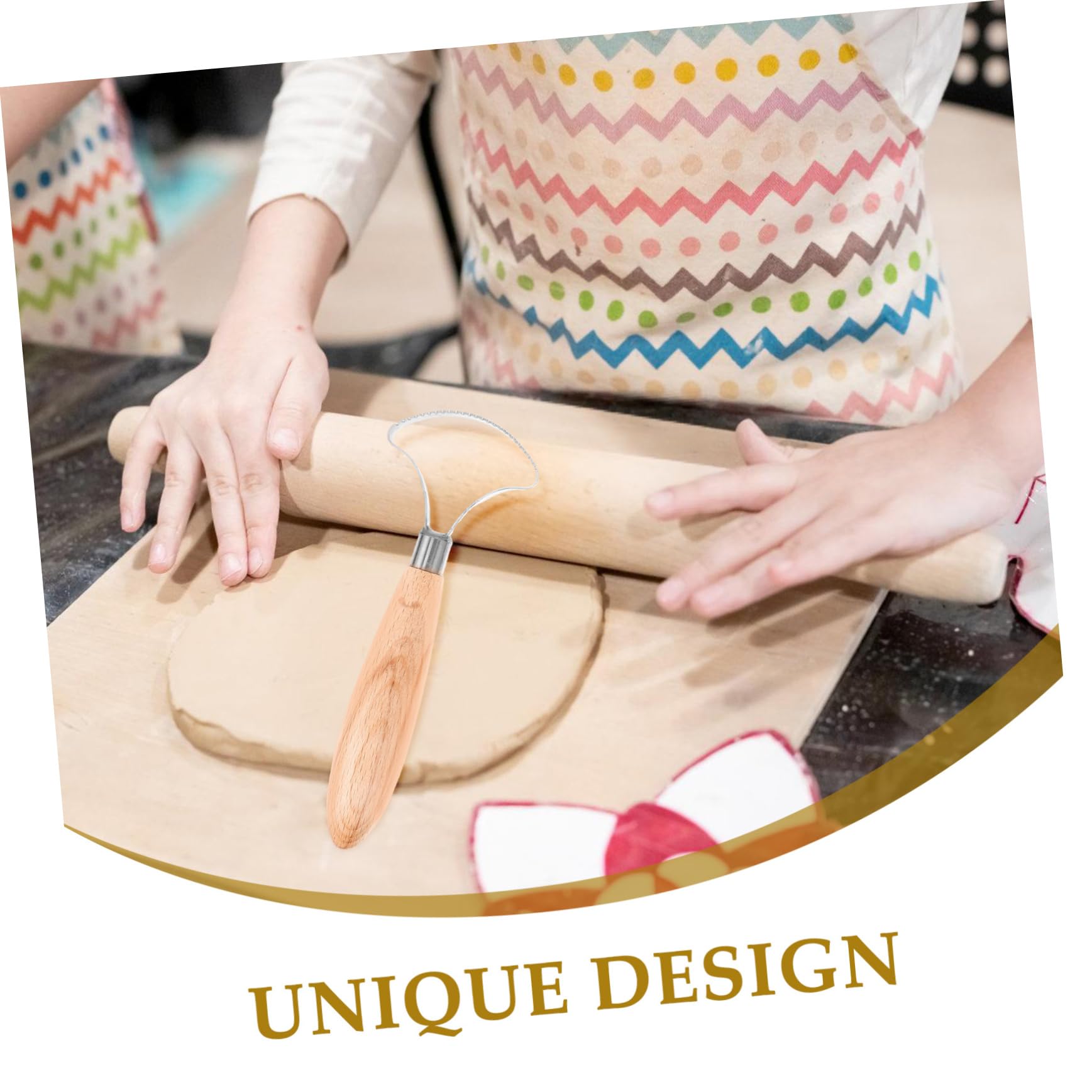 DOITOOL 5 Set Argilla Inossidabile E Utensili per Scultura Ceramica per Taglio Raschiatura E Modellazione Pasta Polimerica 3 Pezzi * 5