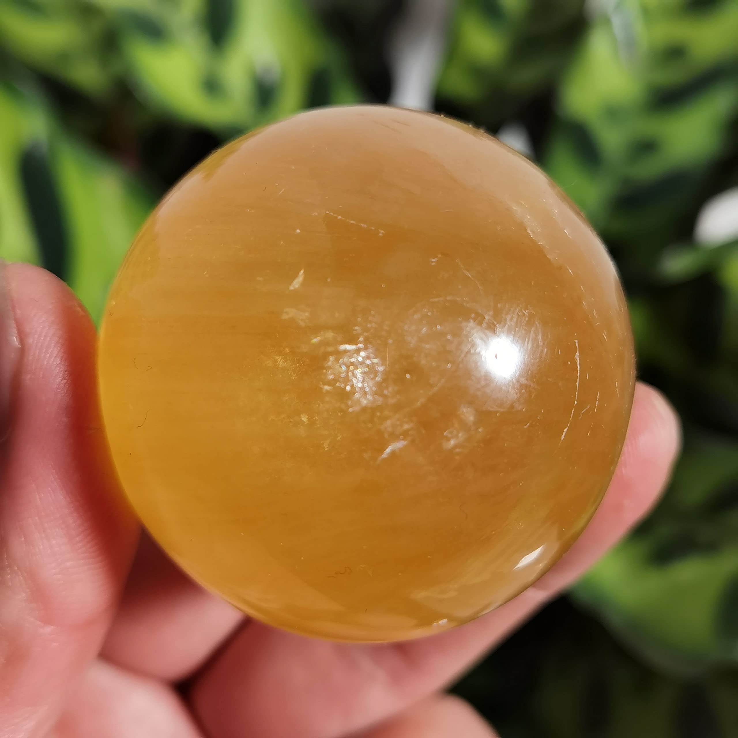 Sfera Di Cristallo Di Calcite Naturale - 40-50 Mm, Pietra Per Collezione, Decorazione Casa, Meditazione