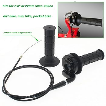HYSHLC Throttle Twist Grip Set With 120cm Throttle Cable For 7/8inch