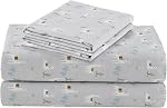 Comfort Spaces Draps 100% Coton Queen, Respirants, Draps en Coton Naturellement Froids, Draps de Lit Doux avec Poche Élastique de 14" S'adapte aux Matelas jusqu'à 16", Ensemble de Draps Toutes Saisons, Lama Multi 4 Pièces