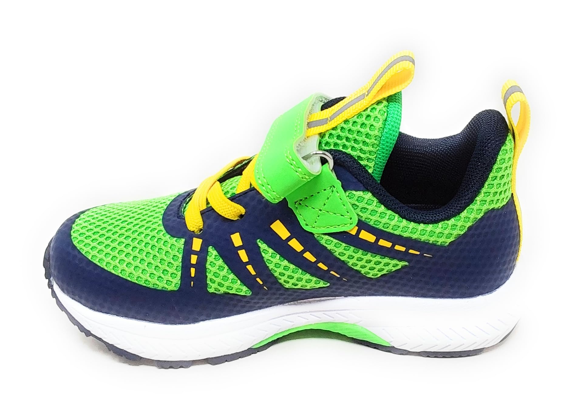 Scarpa Sportiva Modello IMAA3807 Verde Blu a Lacci Elastici e Strappo,Antipronazione e antitorsione