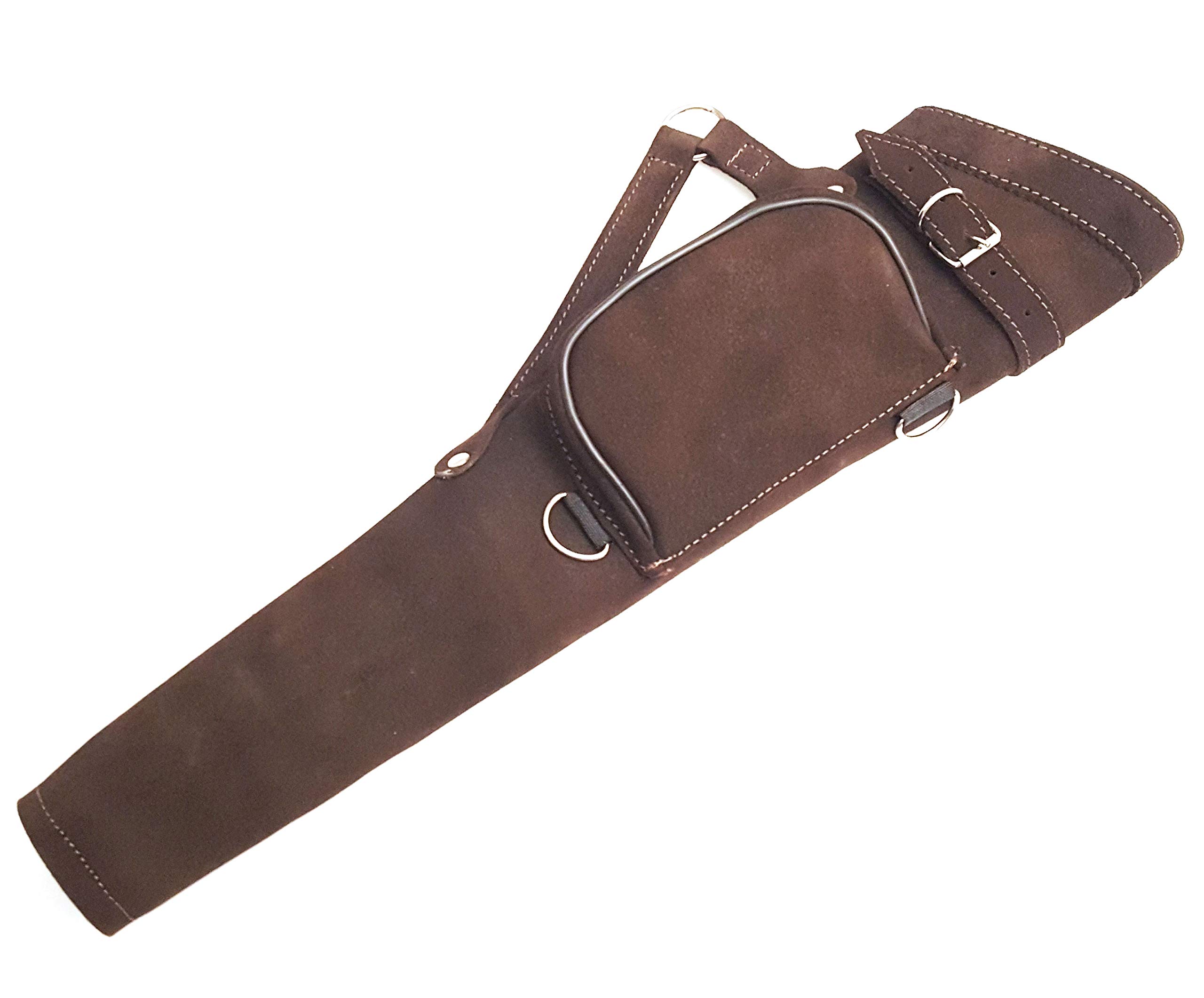 Carquois de tir à l'arc traditionnel en daim de qualité avec support de flèche