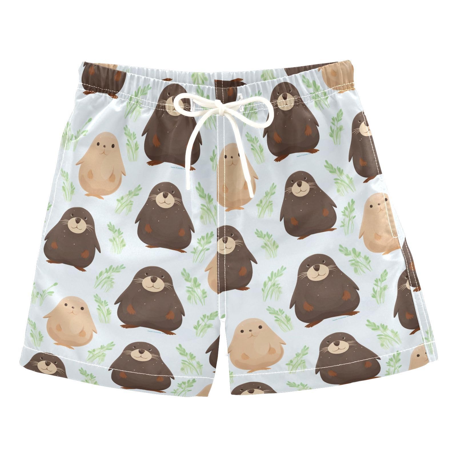 senya Cartoon Hamster Boys Swim Trunks Toddler Shorts Swimwear Boardshorts Multicoloured