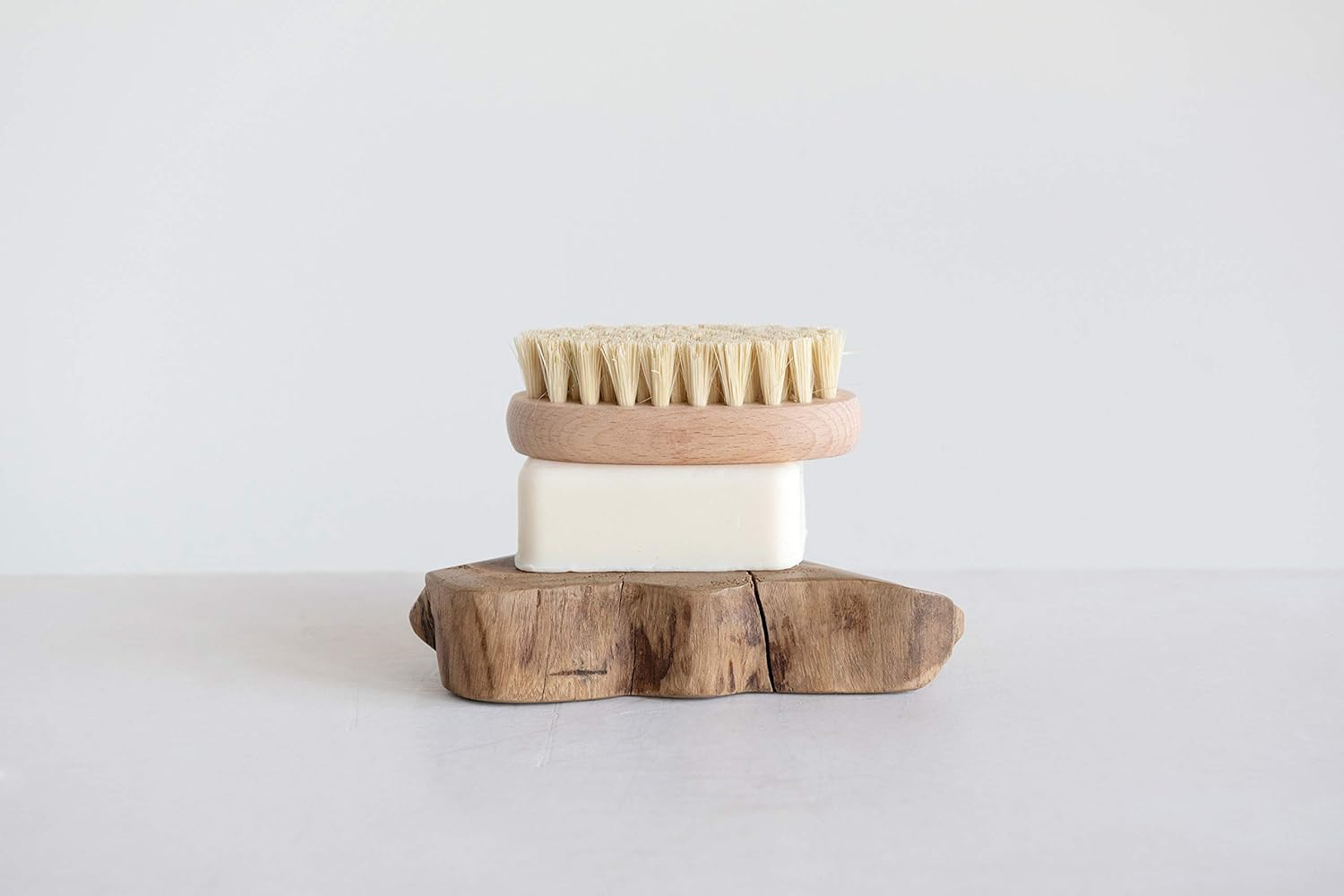 Creative Co-Op DF2267 Madre de Cacao Decorative Pedestal (Each one Will Vary) Wood Slab, Brown : Home & Kitchen