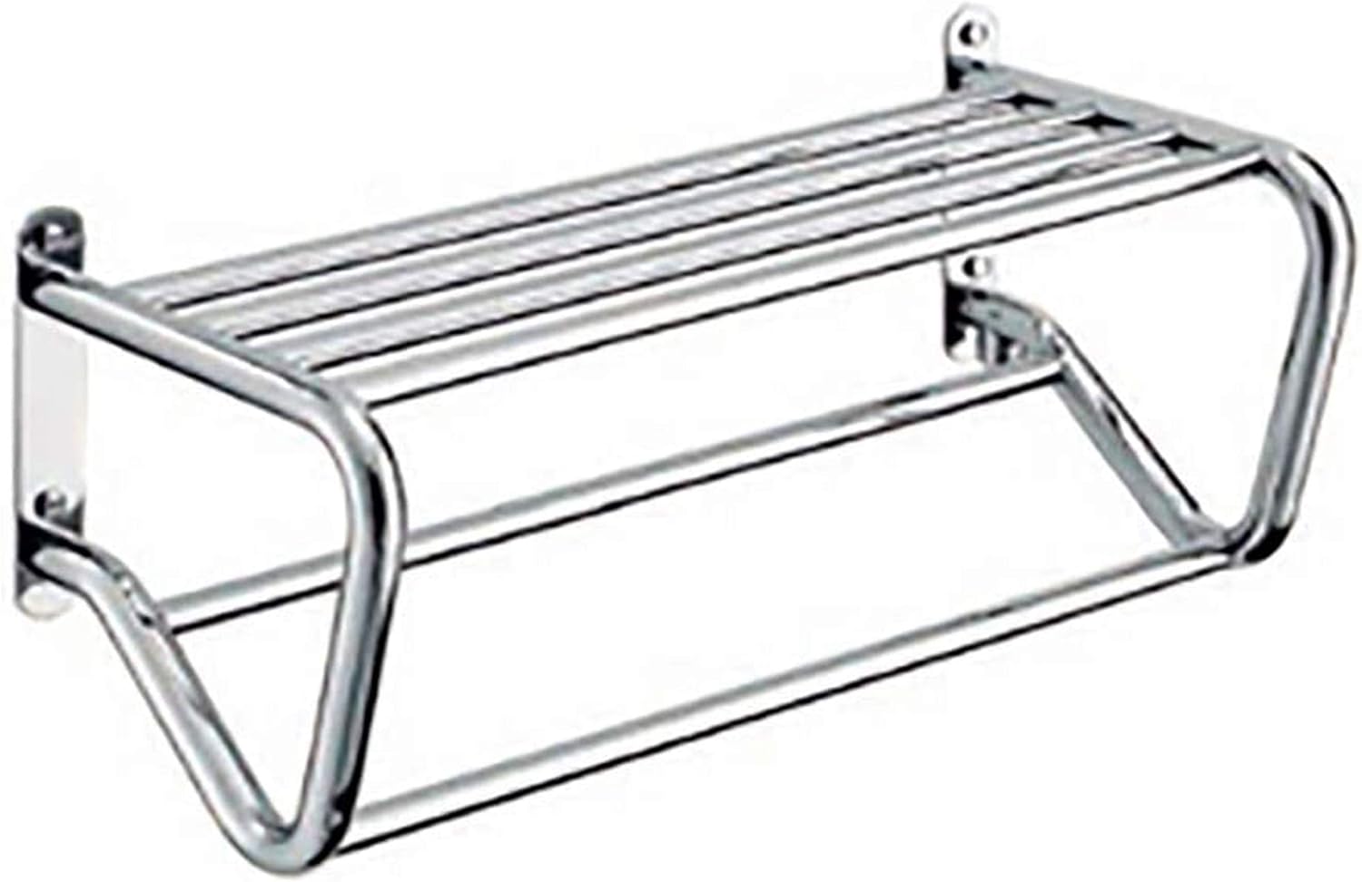 Bathroom Wall Heater Electric Towel Warmer Shelf, Electric Heated Towel Rack, WallMounted Stainless Steel Towel Warmer Drying Rack, Chrome Finished 610x250x250mm,Plugin Interesting