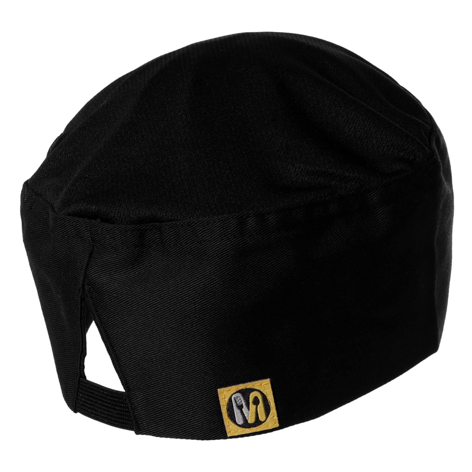 Ipetboom Sombrero de Cocinero Tapa de Catering Sombreros de Chef para Hombres Sí Gorras de Cocinero Gorro de Chef Sombrero de Turbante para Servir algodón Black