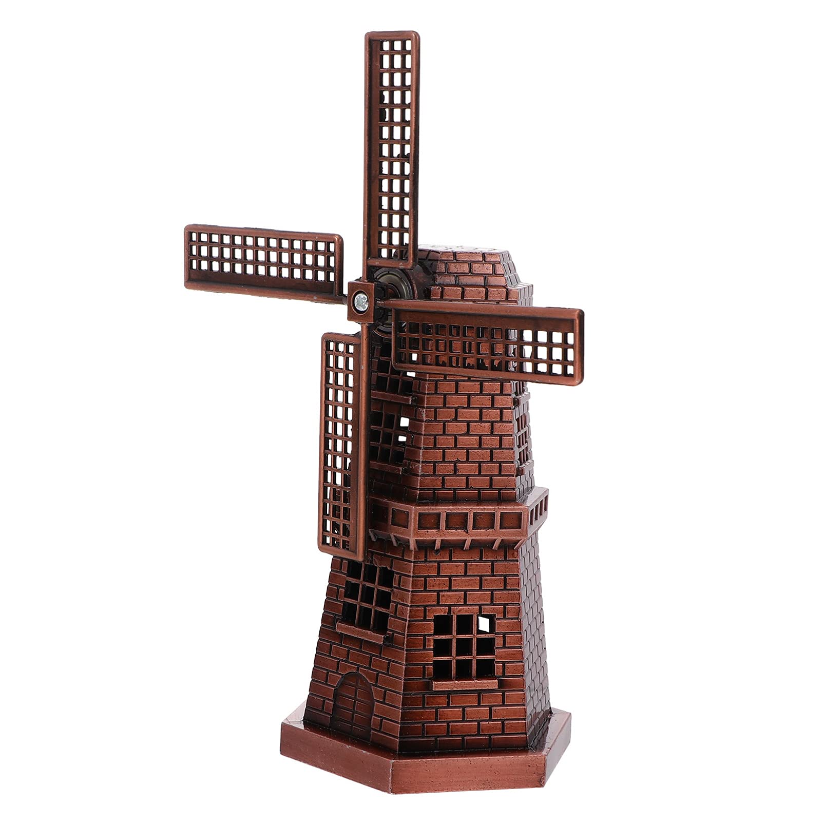 1 Set Windmill Decorative Ornaments Zinc Alloy 3D Small Windmill-image-31