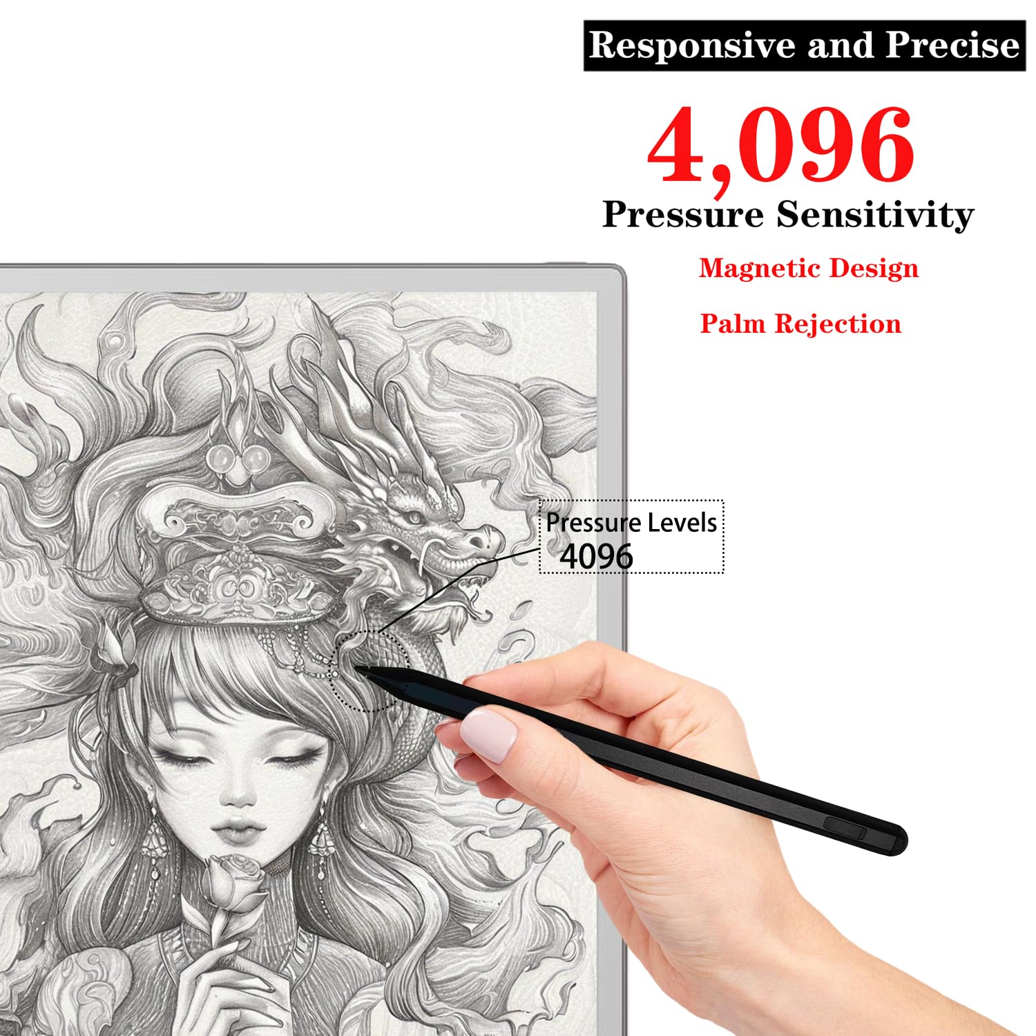 Stylet Dakexiong pour tablette en papier reMarkable 11,8" compatible