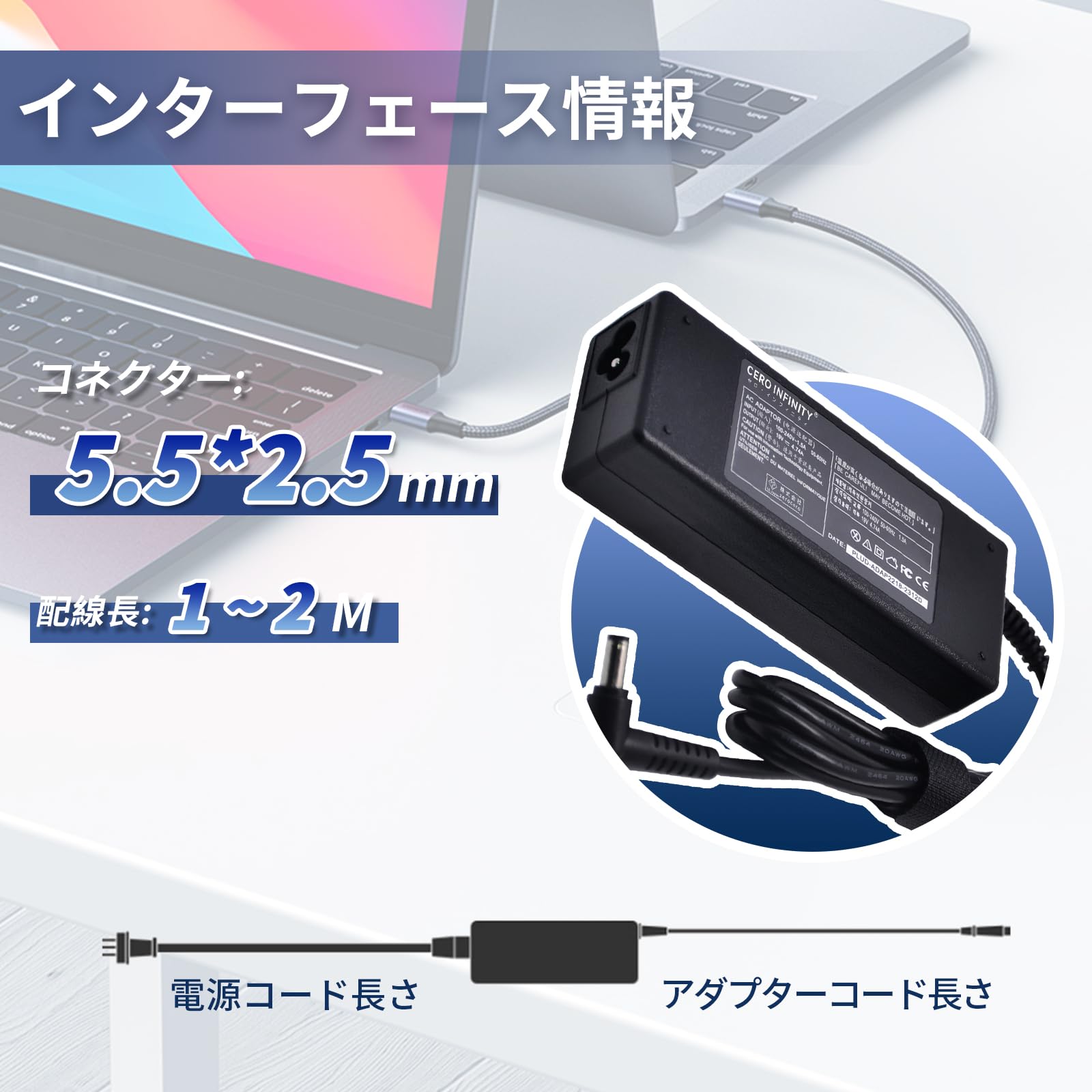 Amazon.co.jp: 富士通FUJITSU対応 FMV-BIBLO NFシリーズ ACアダプター