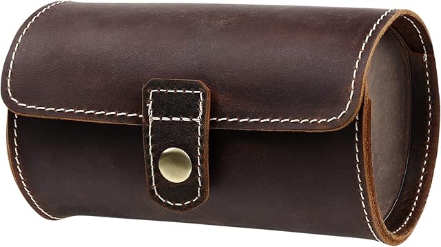 UKCOCO Watch Roll Case- 2 Slots Watch Storage Case Leather Roll Travel Watch Box Holder Durable Watch Holder Practical Watch Packing Box