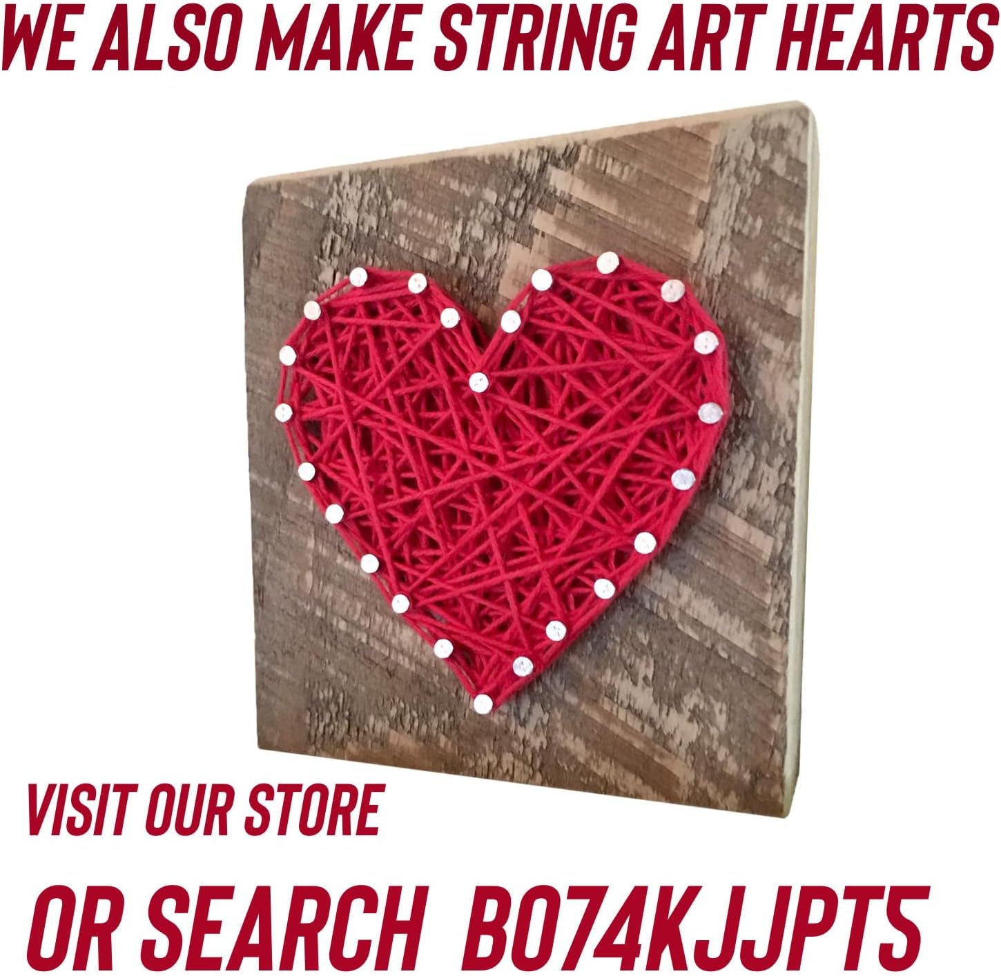 Do it Yourself String Art Heart Sign kit. DIY Craft Project for Kids and Adults. Make Your own Valentines Day Gift. DIY kit. Fun Experience Gift for Kids.