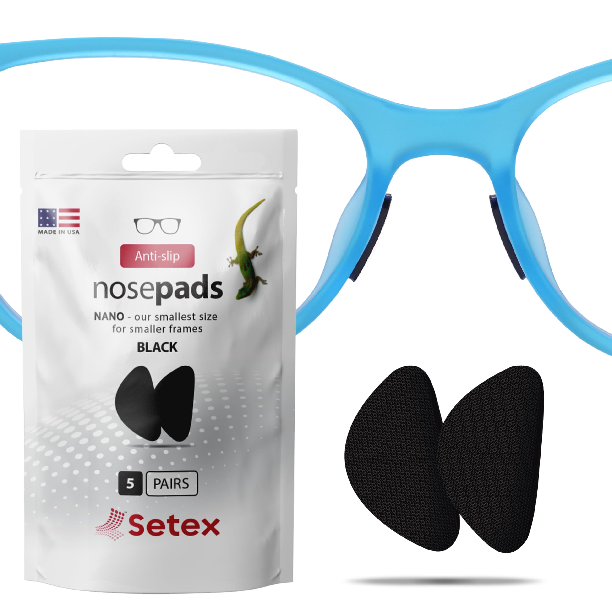 Amazon.com: Setex Gecko Grip Nano 0.6mm Anti Slip Eyeglass Nose
