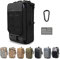 Vista 12 de Bolsa táctica Molle bolsa militar para hombres al aire libre bolsa de herramientas EDC bolsa de herramientas utilitario organizador chaleco paquete