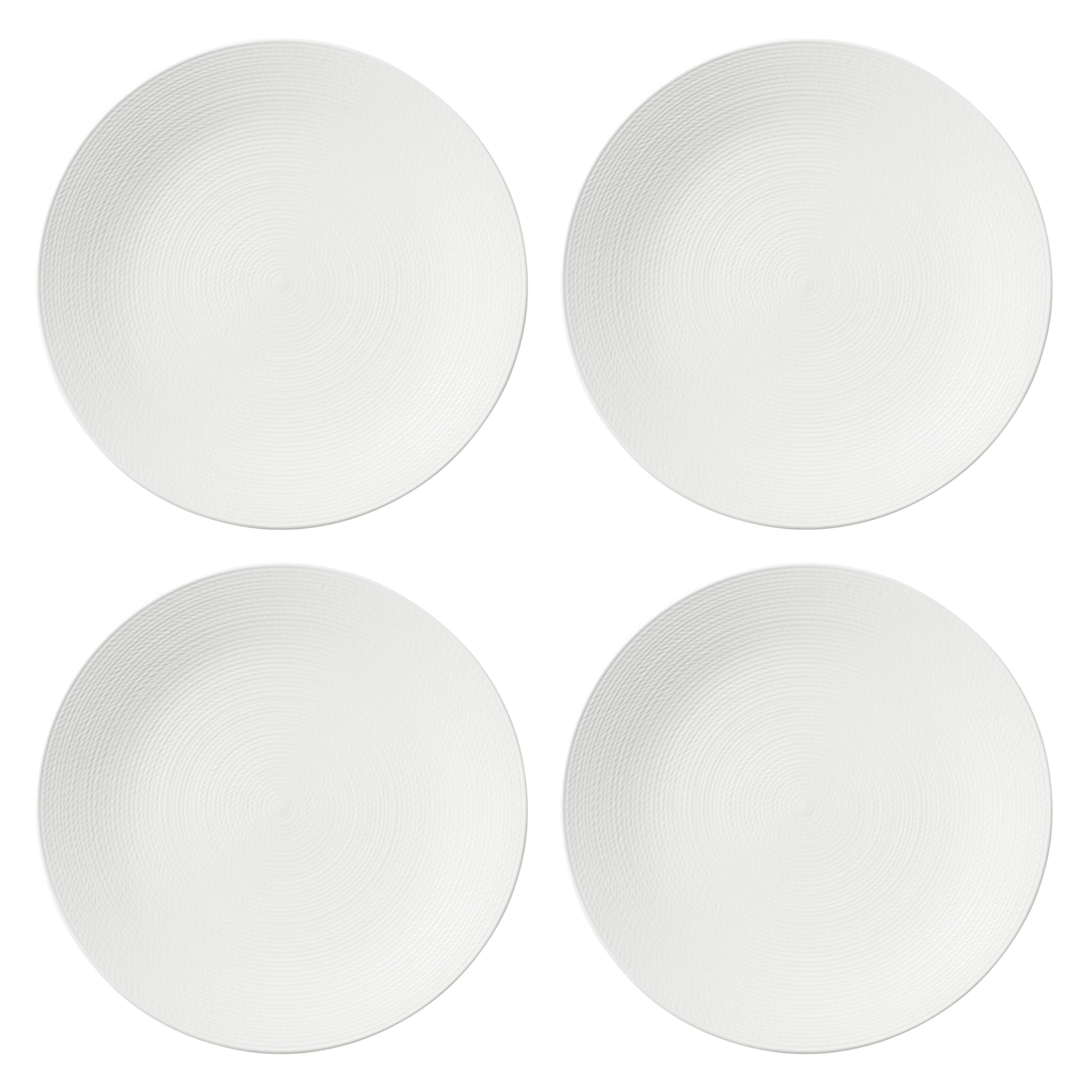 Set Stoviglie Lenox LX Collective Black - Servizio Da 12 Pezzi In Porcellana Per 4 Persone - Bianco