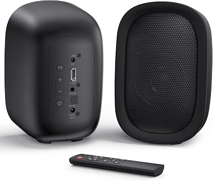 Saiyin 3" Woofer Active Bluetooth Bookshelf Speakers