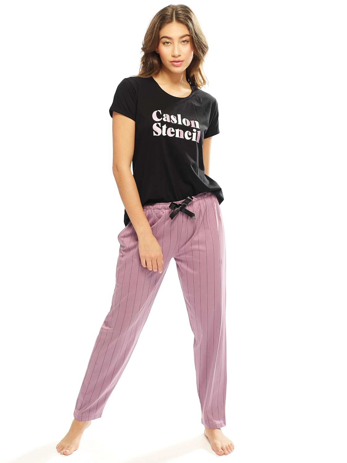 LOTIK Women's Cotton Lining Printed Half Sleeve Caslon Stencil Night Suit Set - Review, Price and Buying Guide