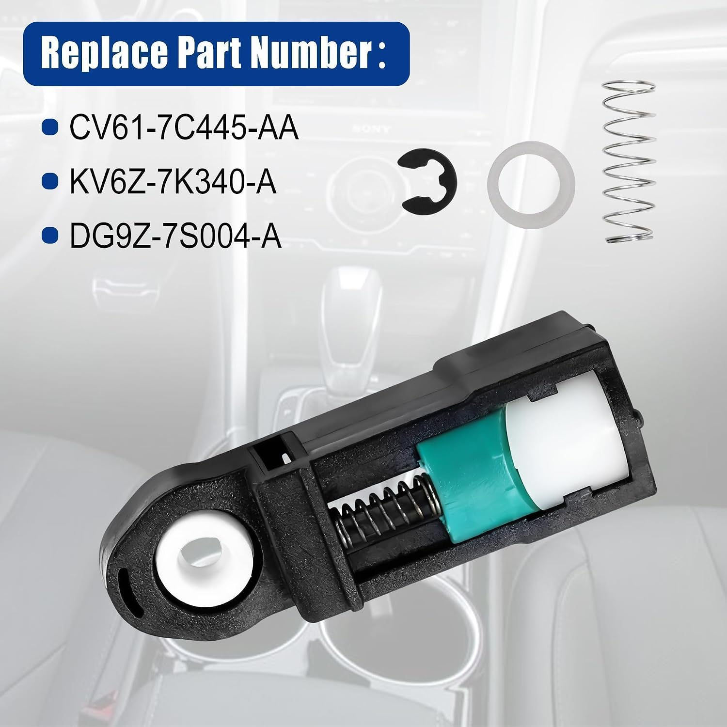 Automatic Selector Shaft Gear Shift Transmission Cable Connector End Catch Fit for Ford Fusion Mondeo KUGA 2013-2019 CV61-7C445-AA Taurus Edge Lincoln