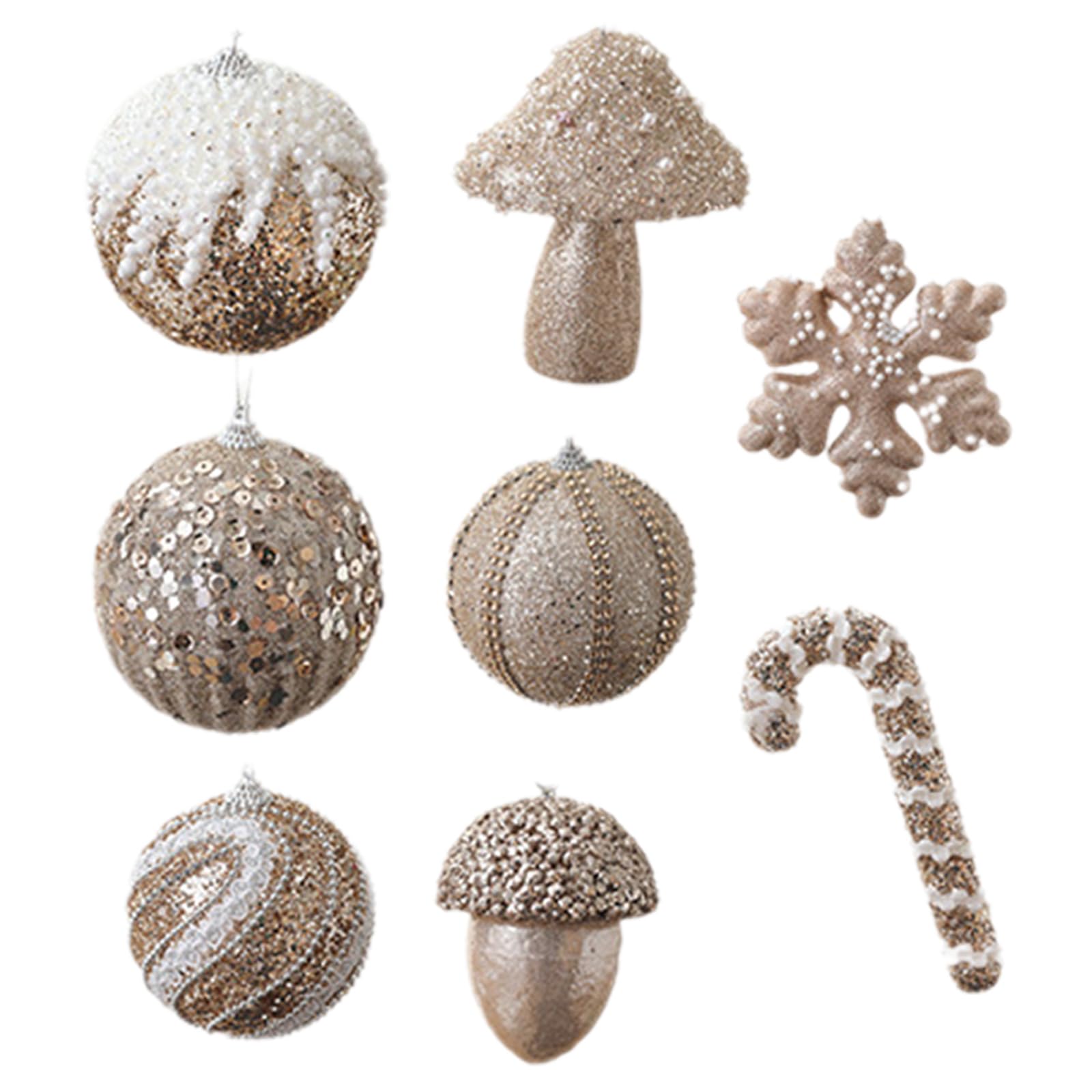 Christmas Baubles for Holidays Celebration Shatterproof Tree Pendants Shimmering Hanging Baubles Accessories Decoration