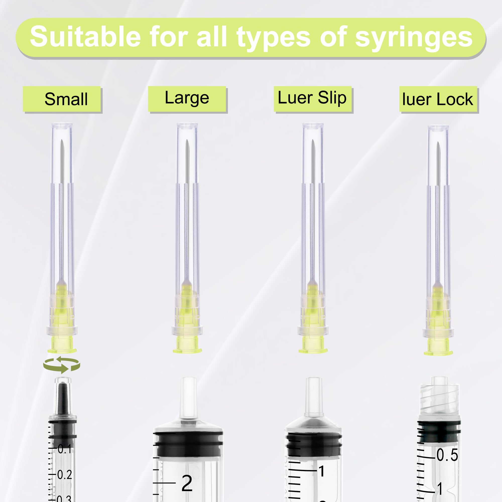 20 Gauge 1.5 Inch Disposable Needle with Cap 100 Pcs for Luer Lock Lab Accessories,Scientific and Industrial Dispensing Needle Accessories — Amazon image 3
